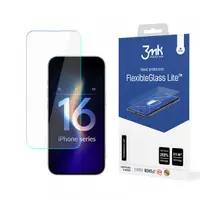 Folie de protectie Ecran 3MK FlexibleGlass Lite pentru Apple iPhone 16 Pro Max, Sticla Flexibila, Full Glue