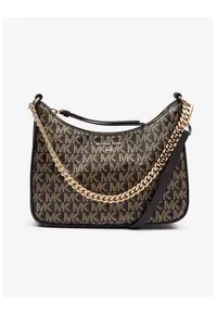 Geanta hobo cu imprimeu monograma 32x20cm