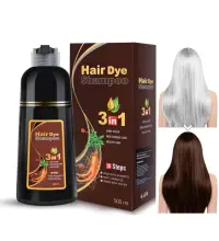 Sampon Colorant 3 in 1 - Saten Cafea, Acoperire Fire Albe, 500 ml