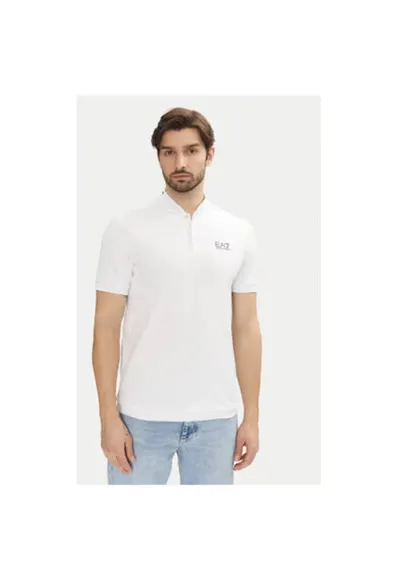 Tricou polo barbati Emporio Armani - 7M000183 AF13511 - Bumbac - 467945 - Alb