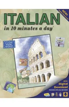 Italian in 10 Minutes a Day: Language Course for Beginning and Advanced Study. Includes Workbook, Flash Cards, Sticky Labels, Menu Guide, Software