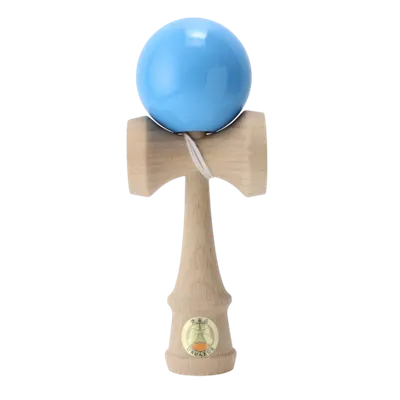 Joc de indemanare din lemn Kendama Ozora, 18 cm - Bleu
