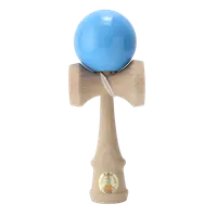 Joc de indemanare din lemn Kendama Ozora, 18 cm - Bleu