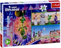 Puzzle Trefl din 24 maxi piese - Micul dinozaur curios, Diplodocus