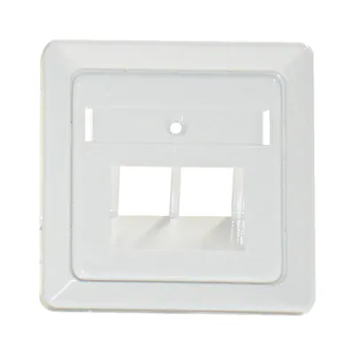 Capac priza telefon dubla, alb