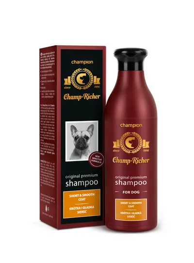 Sampon Champ Richer pentru Caini cu Blana Scurta si Matasoasa, 250 Ml