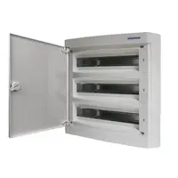 Dulap distrib. apl, 3 rand. 54UH, usa din plastic alb mat