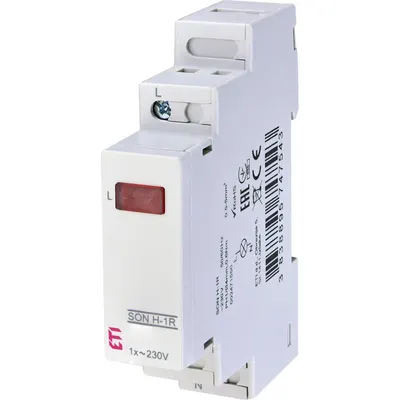 Lampa de semnalizare ETI, LED, rosu, 230VAC, sina DIN Eti 002471550