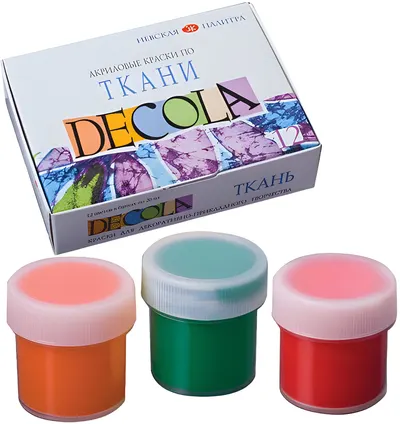 Neva Palette Decola Textile Paint - 12 culori x 20 ml
