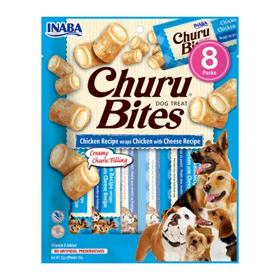 Churu Bites Recompense pentru Caini cu Pui si Branza