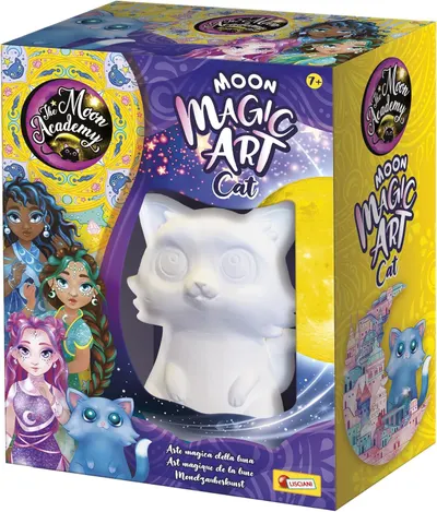 Kit creativ Lisciani Giochi - Colorează-ți propria figurină din ipsos cu un pisoi