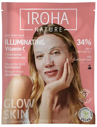 Iroha Nature Mască de folie antioxidantă cu Vitamină С, 20 ml