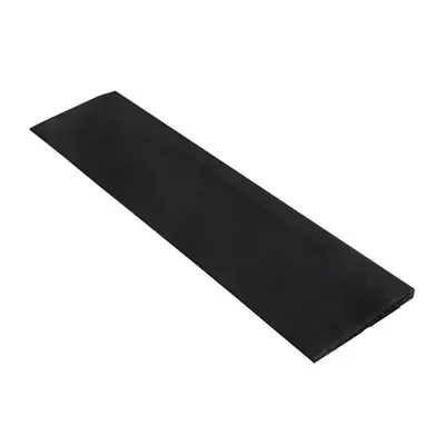 Pardoseala sport cu margine din cauciuc - 100x25 cm - 20 mm grosime - Negru