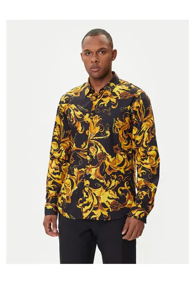 Camasa neagra bumbac Versace - Negru