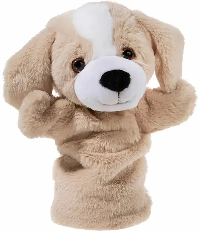 Păpușă de teatru Heunec - Labrador, bej, 26 cm