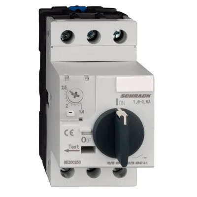 Intreruptor de protectie motoare BE2, 3-poli, 1,6-2,5A