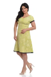 Rochie clini CV22042 verde citrone, Cesy | marimea L