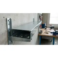Pachet Jgheab metalic 50x40 mm cu capac inclus, tabla zincata la cald