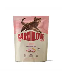 CARNILOVE True Fresh Cat Turkey Sterilised 400 g curcan, hrană pisici sterilizate