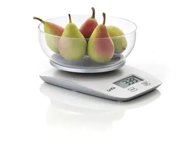 Cantar electronic de bucatarie Laica KS1060, 5 kg, cu bol (Argintiu)