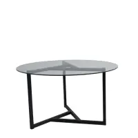 Masuta de cafea TRIO SEHPA, negru, 75x75x42 cm