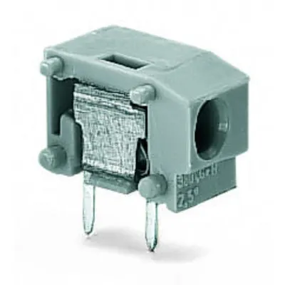 Stackable PCB terminal block; 2.5 mm²; Pin spacing 7.5/7.62 mm; 1-pole; suitable for Ex-i applications; PUSH WIRE®; 2,50 mm²; blue