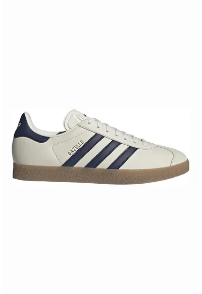 Pantofi sport Gazelle low-cut de piele ecologica - Albastru ultramarin/Bej deschis