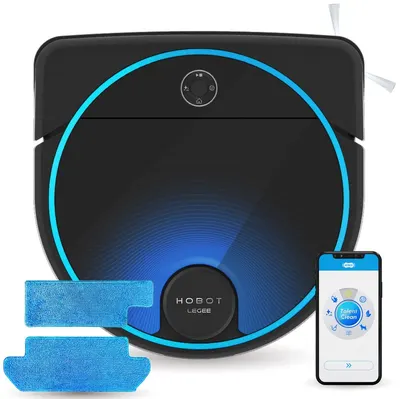 Mașină de spălat vase robotizată cu aspirator Hobot - Legee 7, HEPA, neagra
