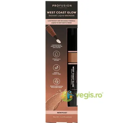 Bronzer Lichid Radiant - Newport West Coast Glow 2ml