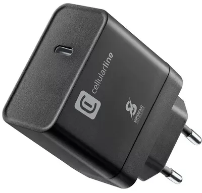 Încărcător Cellularline - Power Delivery, USB-C, 45W, negru