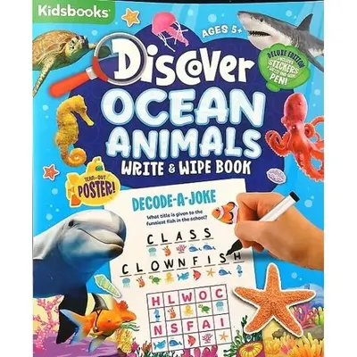 Discover Ocean Animals Write & Wipe Book