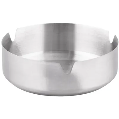 Scrumiera Rotunda, din Inox, 10 x 3 cm, Grunberg