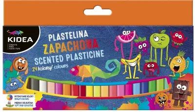 Plastilina aromata Kidea - 24 culori