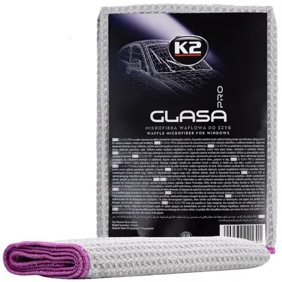 K2 Glasa Pro Laveta Microfibra Curatat Geamuri 40x40cm 320 g m² D4030