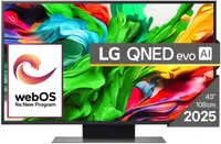 Televizor smart LG - 43QNED86A3C, 43", QNED evo AI, 4K Super Upscaling, VRR 144Hz, HDR10, Alpha 7 AI, Dolby Vision, negru