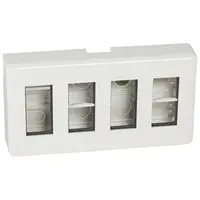 Doza aparenta pentru aparataj modular mosaic - 4x4 - 16module Alb