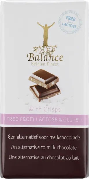 Ciocolata - Balance, lactose free chocolate with rice crisp