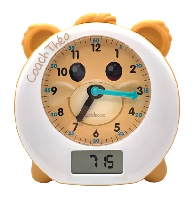 Ceas cu alarma, functie de povestire si lumini, Lexibook, Theo