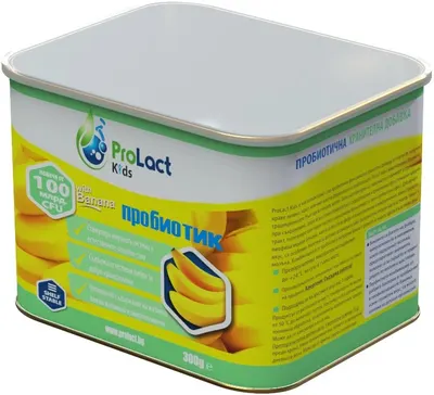 Kids Probiotic pentru copii cu banane, 300 g, ProLact