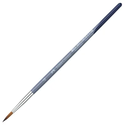 Pensula rotunda de desen Faber-Castell №4 - Par sintetic