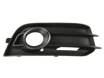 Capac bara fata Dreapta cu locas lampa ceata, crom/negru potrivit AUDI A1 2010-2018 dupa 2010