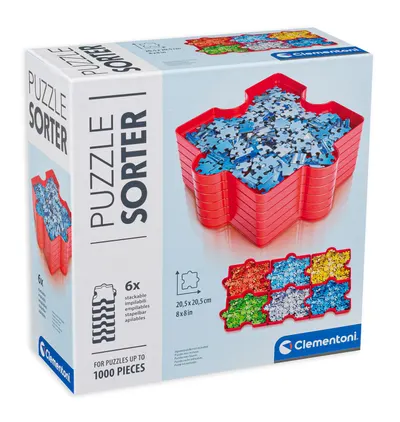Set sorter pentru piese puzzle Clementoni - 6 bucati