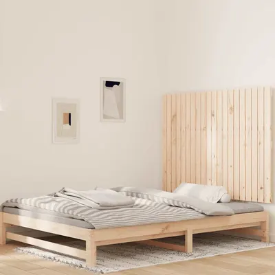 vidaXL Tăblie de pat pentru perete, 127,5x3x90 cm, lemn masiv de pin