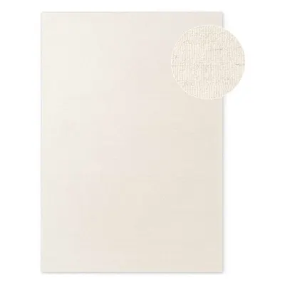 Covor crem țesut manual din lână 140x200 cm Puristic Knots – Elle Decoration