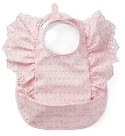 Bavetă Elodie - Embroidery Anglaise, Pink