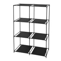Raft metalic cu 8 polițe – organizator multifuncțional pentru baie, dormitor sau living, Storage Solutions