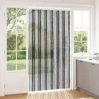 vidaXL Perdea pentru insecte din chenille Gri și negru 118 x 220 cm