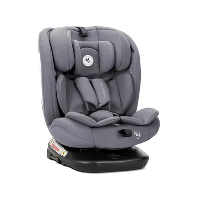 Scaun auto pentru copii i-Size Capella Grey cu isofix, rotativ 360 grade, 0 luni-12 ani, 40-150 cm