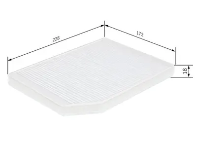 Filtru habitaclu BOSCH 1 987 432 027