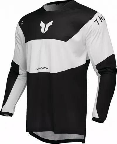 Tricou Thor LaunchMode Storm, culoare alb negru, marime M